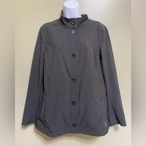 Eddie Bauer Black Windbreaker Jacket,‎ Size L